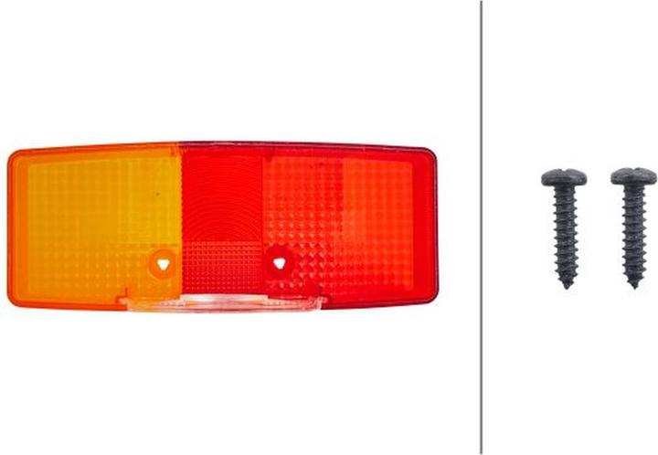 Actual product image Hella Rear light lens right for DAF MASSEY FERGUSON WEIRO