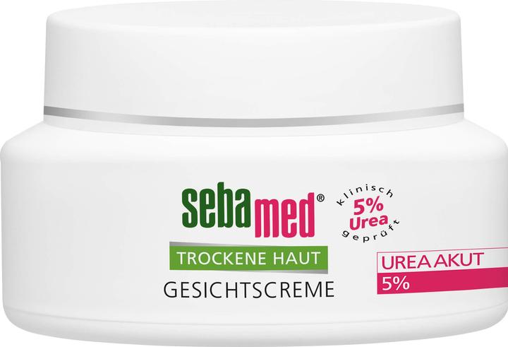 Sebamed Crema viso pelle secca Urea Acuta 5 %, 50 ml Crema (50 ml, Crema 24h)