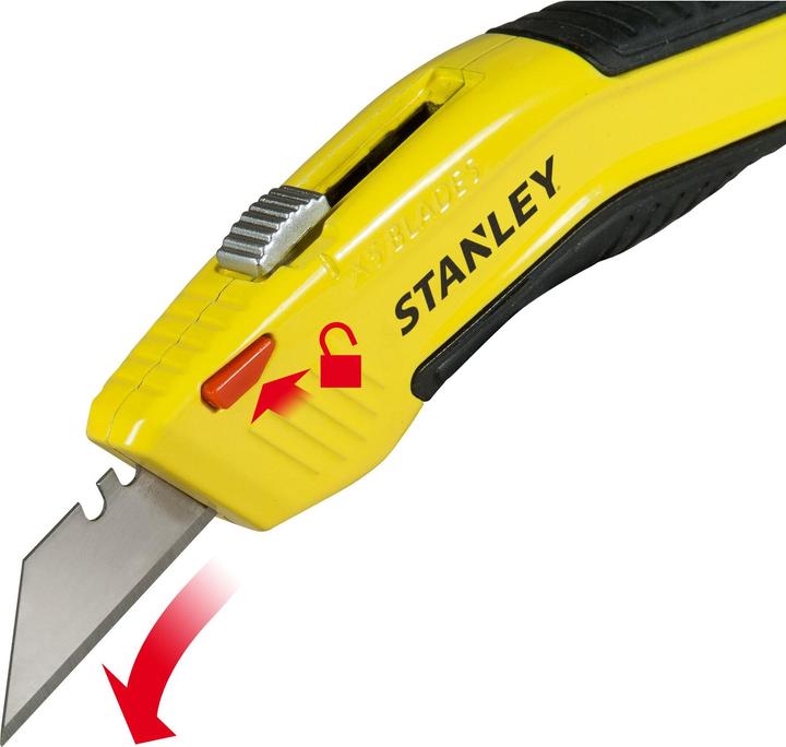 Produktbild Stanley Messer mit Trapezklinge mit automatischem Klingenwechsel (Cutter)