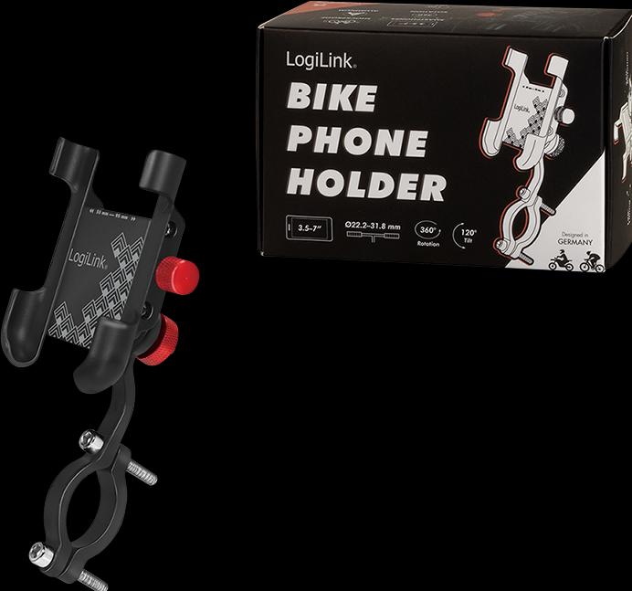 Image du produit LogiLink Support vélo pour smartphone, droit, pour smartphones 3,57