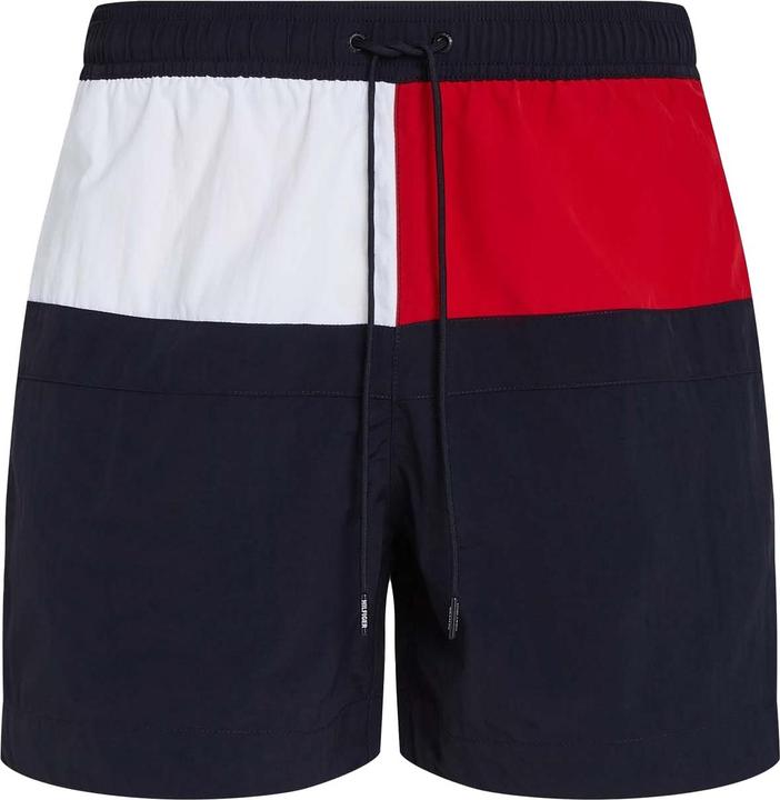 Tommy Hilfiger Mens Flag Mid Length Swim Shorts (S)