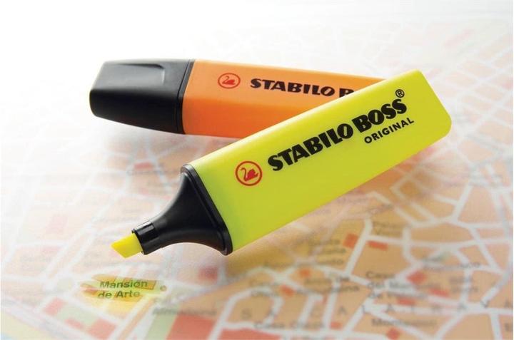Produktbild STABILO BOSS ORIGINAL Textmarker (Orange, Gelb, Blau, Grün, 5 mm, 4 x)