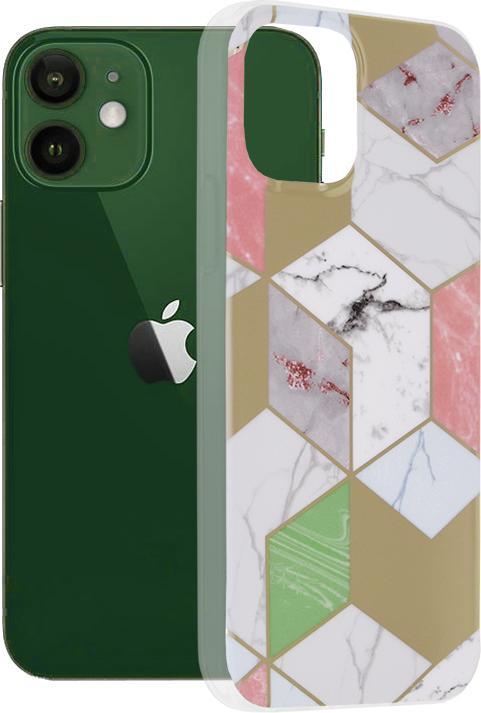 Produktbild Techsuit - Marble Series - iPhone 12 / iPhone 12 Pro - Purple Hex (Apple iPhone 12, Apple iPhone 12 Pro)