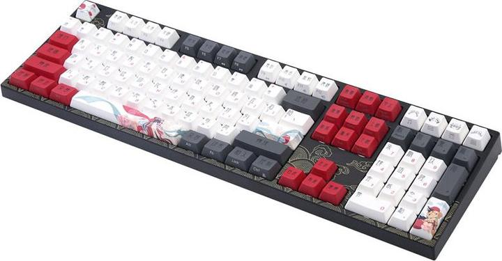 Produktbild Varmilo VEA108 Beijing Opera Gaming Tastatur, MX-Brown, weisse LED - US Layout (US, Kabelgebunden)
