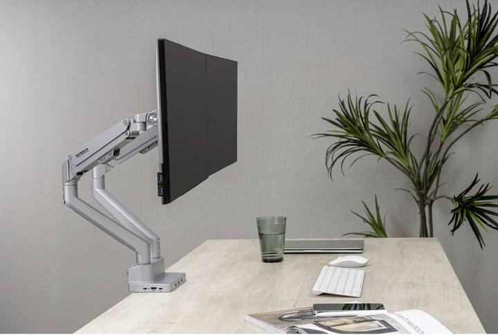 Actual product image SpeaKa Professional SP-MM-800 2-way monitor desk mount 43.2cm (17/ ) - 81.3cm (32/ ) Integrated (Table, 32.01")