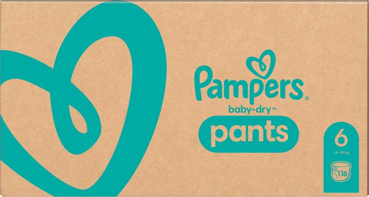 Produktbild Pampers Baby-Dry Pants (Gr. 6, Monatsbox, 116 Stück)