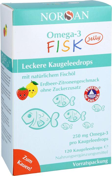 Norsan Omega-3 Kids Jelly (120 pcs) (120 Piece, Sweet, 261 g)