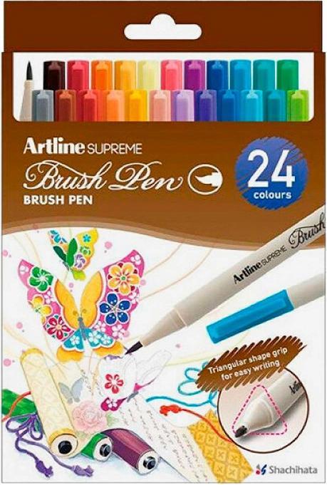 Image du produit Artline Feutre pinceau Brush Pen Supreme (Trié, 24 x)