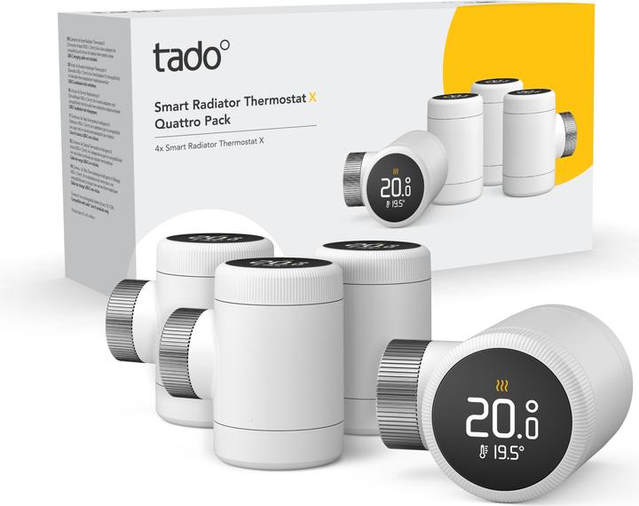 Immagine prodotto tado° Termostato intelligente per radiatori X - Pacchetto Quattro