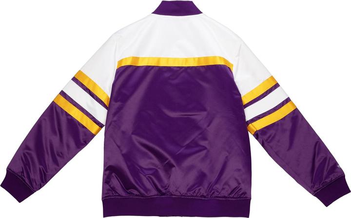 Actual product image Mitchell & Ness M&N Heavyweight Satin Jacket - SCRIPT Los Angeles Lakers - L (L)