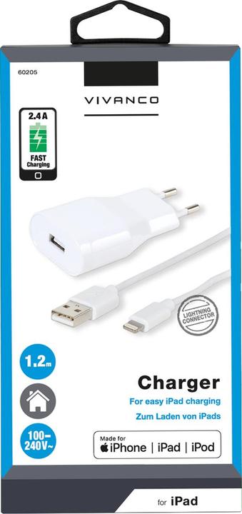 Actual product image Vivanco T-PO AC MFI LT2 (12 W)