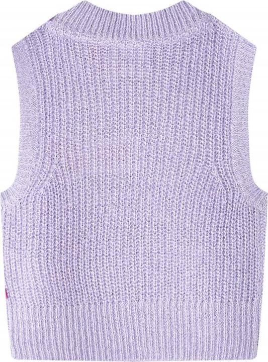 Actual product image VidaXL Children's jumper waistcoat knitted light purple 140,Material: 67 (140)