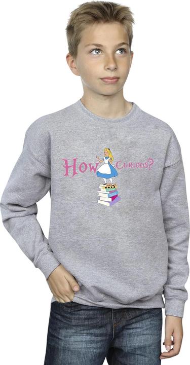 Image du produit Disney Sweat-shirt garçon Alice In Wonderland How Curious (140, 146)
