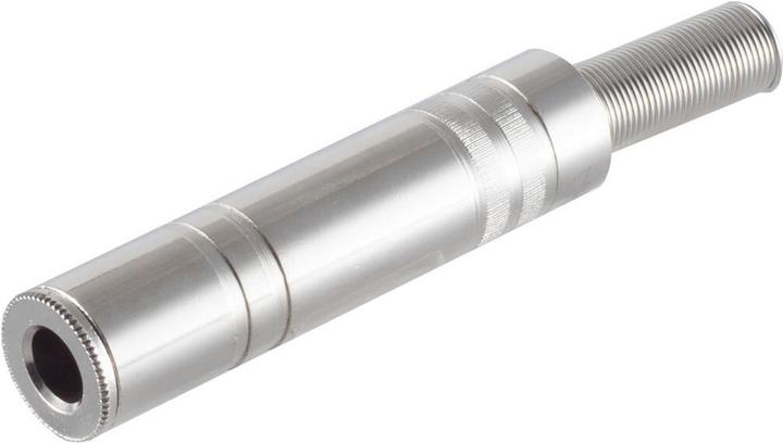 Produktbild Shiverpeaks BASIC-S 6,3 mm Klinkenkupplung, stereo Metall, zum selber löten, im Polybeutel mit Eurolochung