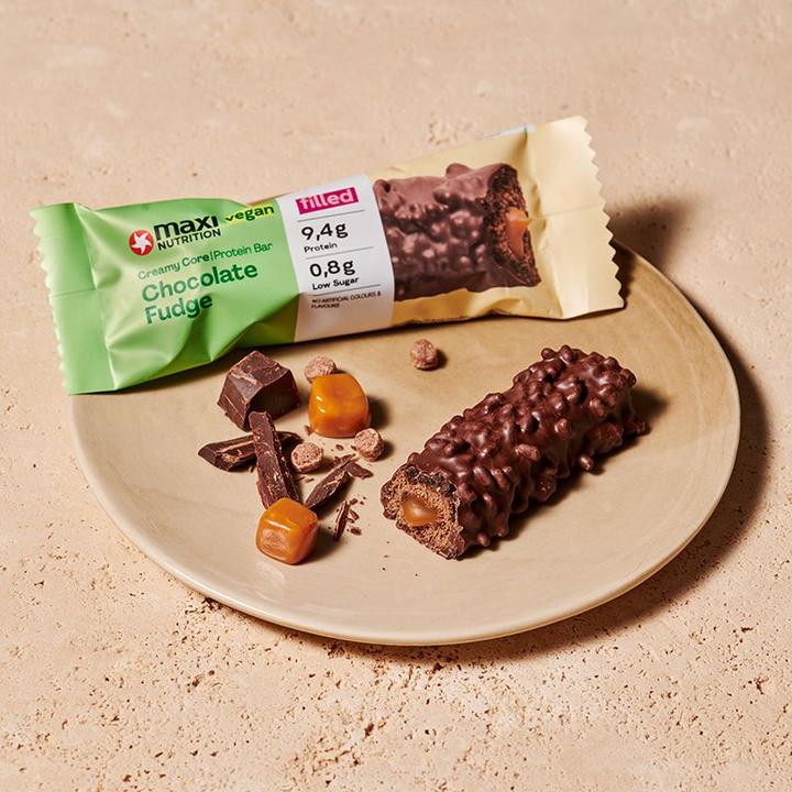 Produktbild Maxi Nutrition Vegan Creamy Core Protein Bar (12 x 45G) (Schokolade, 12 Stk., 540 g)