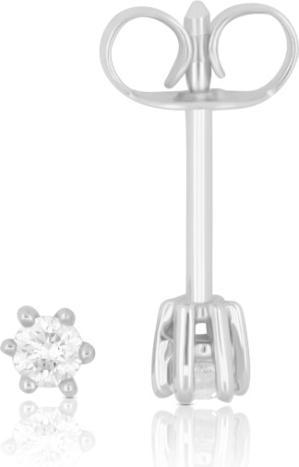 Muau Ohrstecker 6-Griff-Fassung (Weissgold 750)
