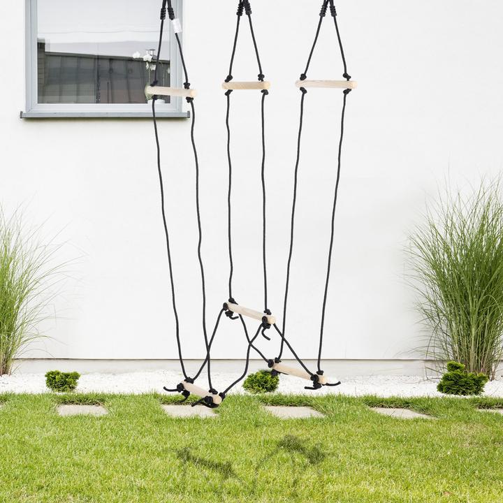 Actual product image Outsunny Children's climbing ladder with wooden rungs