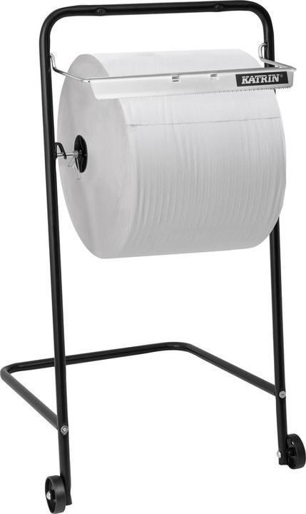 Actual product image Katrin Industrial Roll Dispenser Black Metal Floor (1 pcs.)
