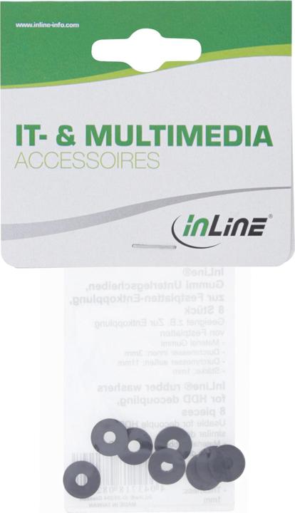 Actual product image Aquatuning InLine Rubber washers for hard disk/pump decoupling