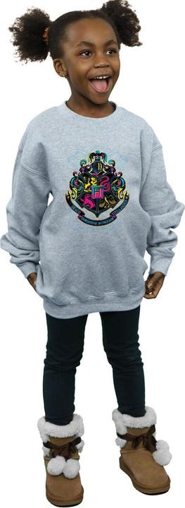 Image du produit - Sweat NEON HOGWARTS CREST - Fille (140, 146)
