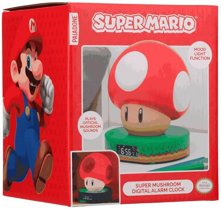 Immagine prodotto Paladone Products Sveglia digitale a forma di fungo di Super Mario