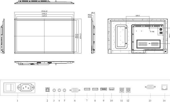 Produktbild Legamaster e-Screen Touchdisplay STX-65 mit elektrischer Höhenverstellung (65")