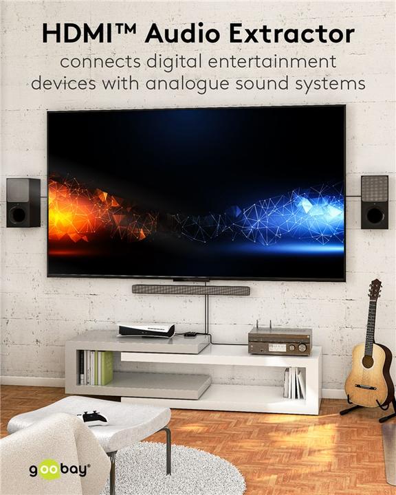 Produktbild Goobay HDMI-Audio-Extractor 4K @ 30 Hz