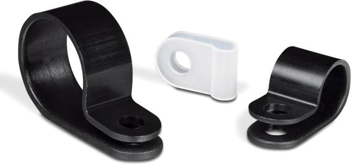 Actual product image HellermannTyton Natural Nylon P-clip, 17.6mm Bundle Dia