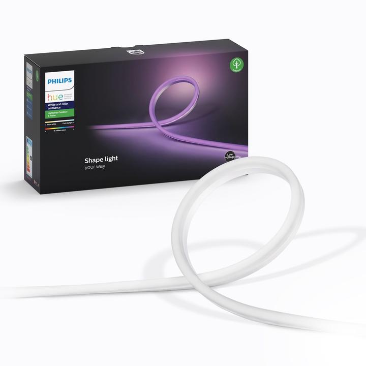 Produktbild Philips Hue Outdoor Lightstrip 5m DE-Stecker (Mehrfarbig, 500 cm, Outdoor)