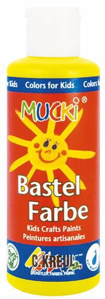 Productafbeelding Mucki Knutselverf (Geel, 80 ml)
