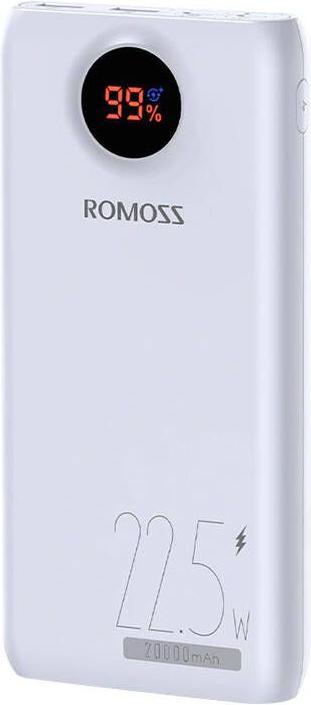 Romoss SW20PF Powerbank 20000mAh, 22.5W (bianco) (20000 mAh, 22.50 W, 22.50 Wh)