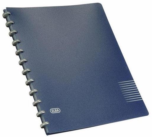 Actual product image Elba vario-zipp ring binder manageMe!, DIN A4, dark blue ring diameter: 21 mm, ring color: silver-metalli (A4, 1 x)