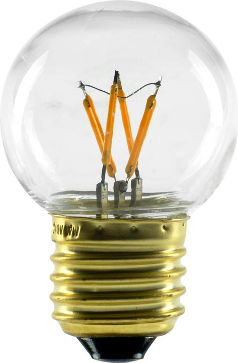 Actual product image Segula LED golf ball clear plastic shockproof E27 1,5W 2200K (E27, 1.50 W, 90 lm, 1 x, G)