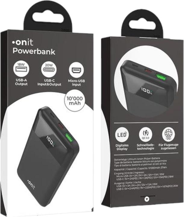 Produktbild Purecrea 3in1 Solar Powerbank Set für Unterwegs (10000 mAh, 6 W)
