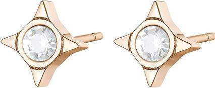 Sagapo S'Agapõ - Elegant steel earrings with clear crystals CLICK SCK50