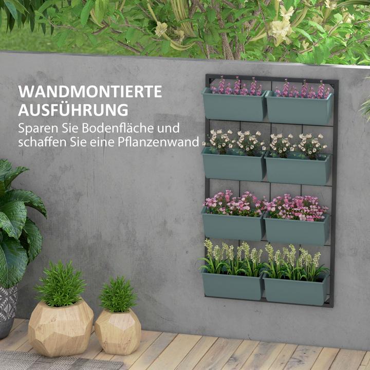 Produktbild Outsunny Pflanzenregal mit 8 Töpfen