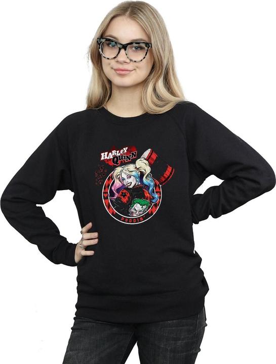 Image du produit Sweatshirt Harley Quinn Joker Patch Womens/Ladies (S)