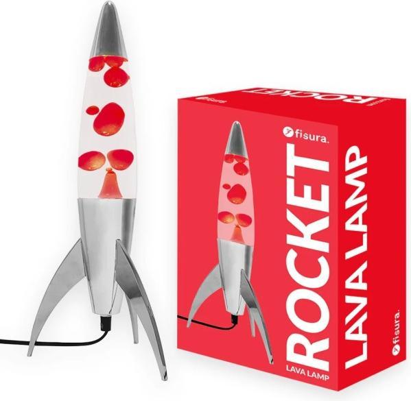 Actual product image Fisura Lava lamp rocket red by (E14)