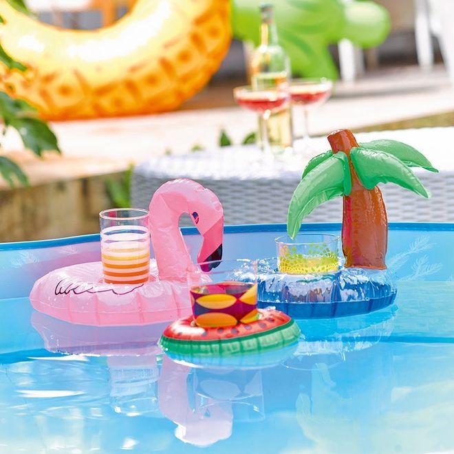 Produktbild MU Classic Aufblasbarer Pool- Getränkehalter Palme