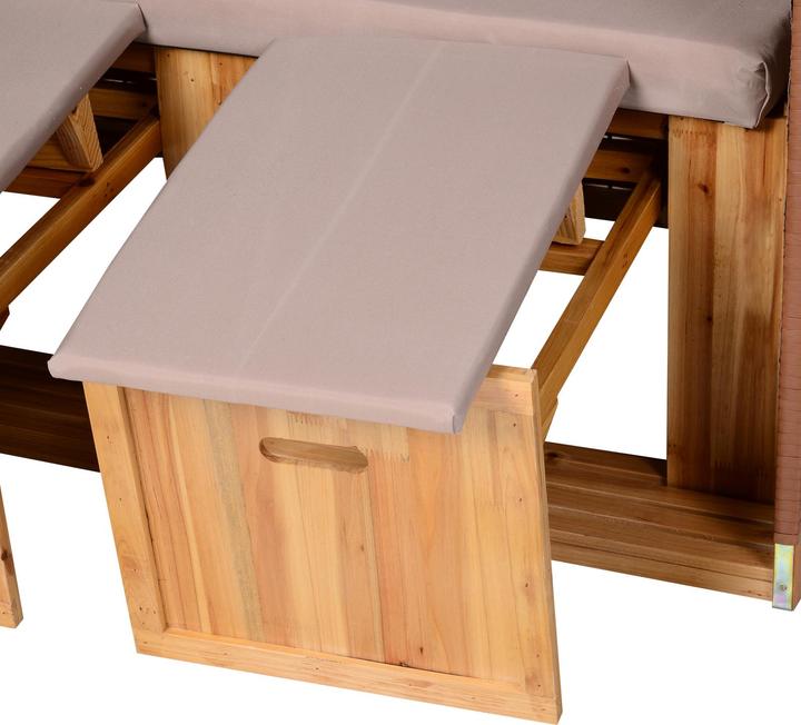 Actual product image Outsunny Beach chair with roof and cup holder