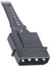 Actual product image Akasa 4-pin Molex extension sleeved - 30cm black