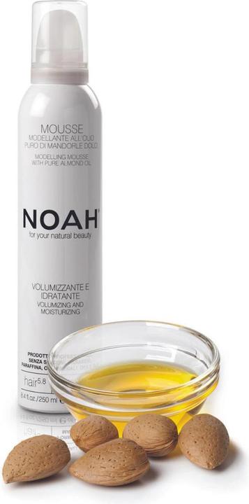 Actual product image Noah For Your Natural Beauty Modelling Mousse Hair 5.8 mus modelujący do włosów Sweet Almonds Oil (250 ml, Foaming agent)
