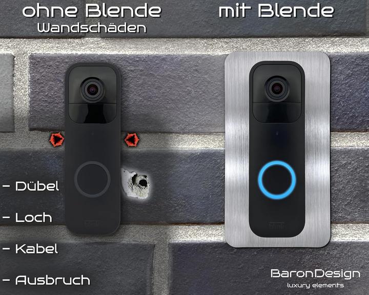 Immagine prodotto Baron Design Edelstahl Blende für Blink Doorbell