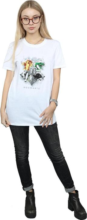 Immagine prodotto Hogwarts Painted Crest Maglietta Ampia Donna (M)