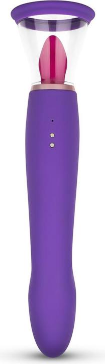 Actual product image Easytoys Pleasure Pump With G-Spot Vibrator - Purple