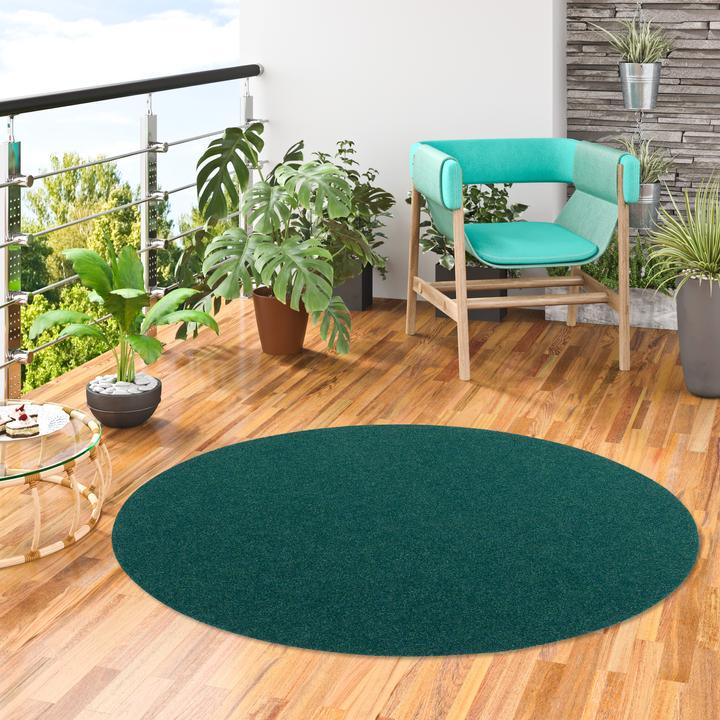 Produktbild Snapstyle Kunstrasen Rasenteppich mit Noppen Kingston Rund (100 x 100 cm)
