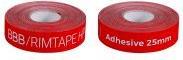 Image du produit BBB Rimtape Hp Adhésif 25mmx45m Rouge (25 mm)