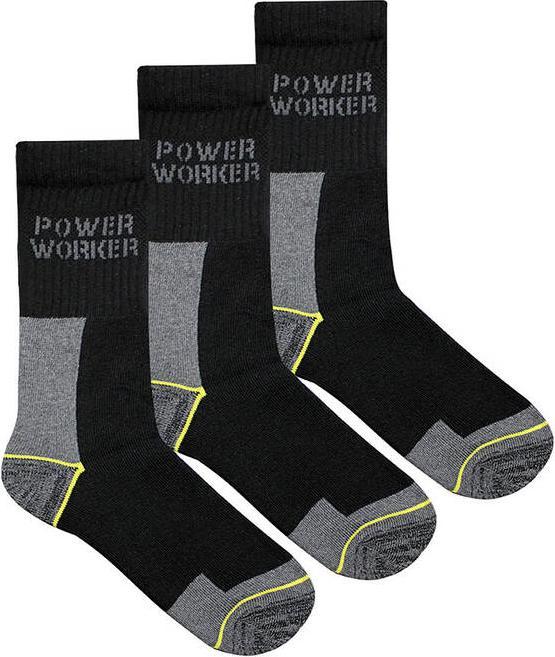 Actual product image Rohner Socks men Power Worker Wilmax 3er black Gr.39/42 (pack of 3, 39 - 42)
