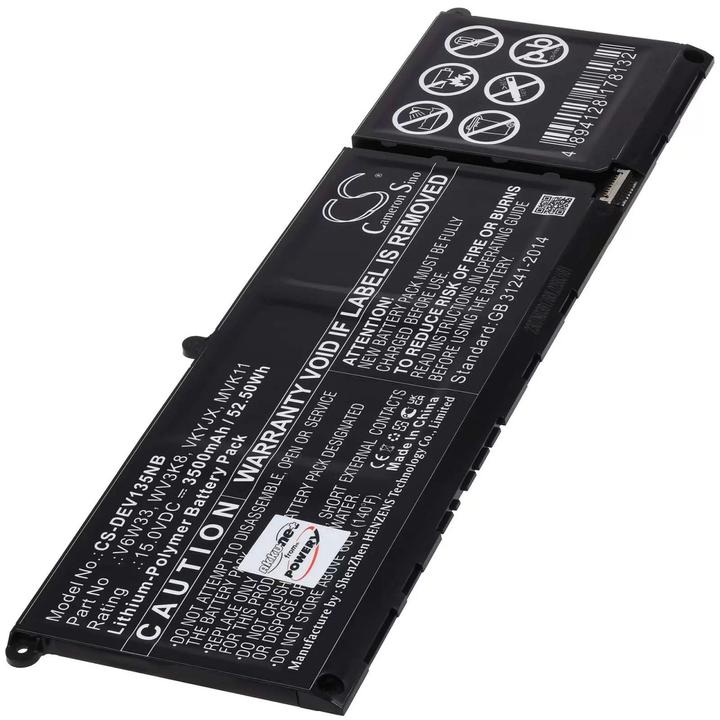 Image du produit AccuCell Batterie Dell Vostro 5510, Latitude 3320, Inspiron 15 5510, type FH3K2 (3500 mAh)