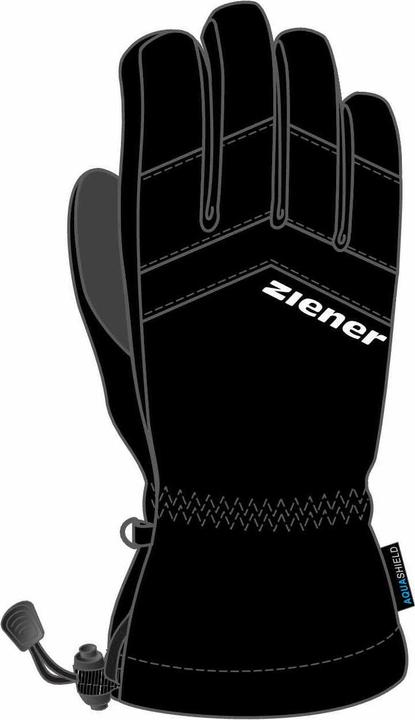 Produktbild Ziener Kinder LETT AS glove junior Ski-Handschuhe / Wintersport wasserdicht, atmungsaktiv,, schwarz (5.5)